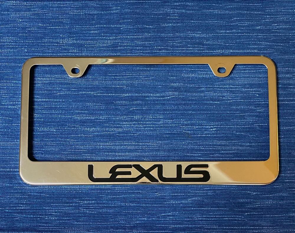 Single Lexus Vintage 90's Chrome License Plate Frame 94B